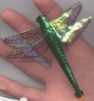 Green Body Miniature Dragonfly Kite